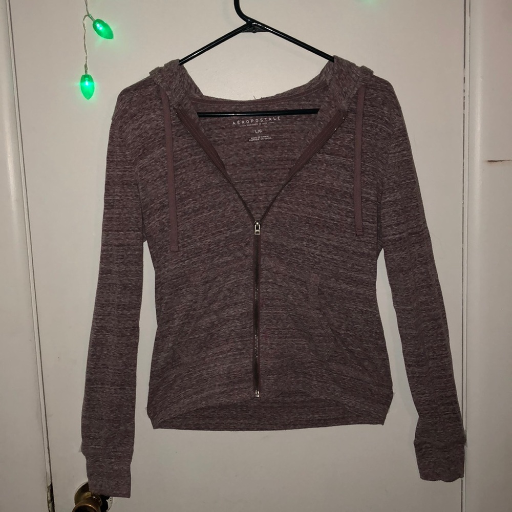 Thin Light Washed Maroon Sweater